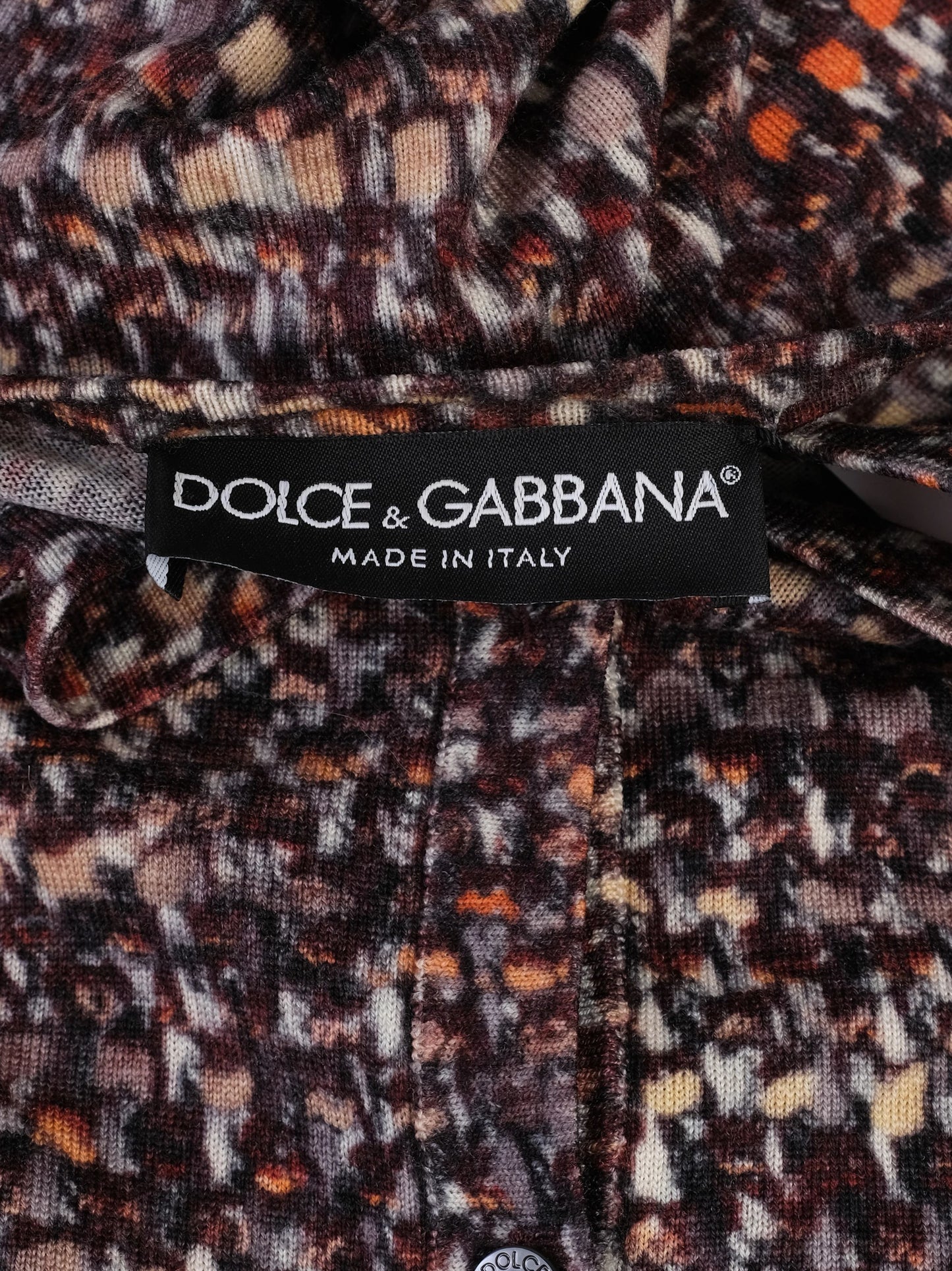 excellent dolce gabbana womenõs cardigan xs multi-colored wool