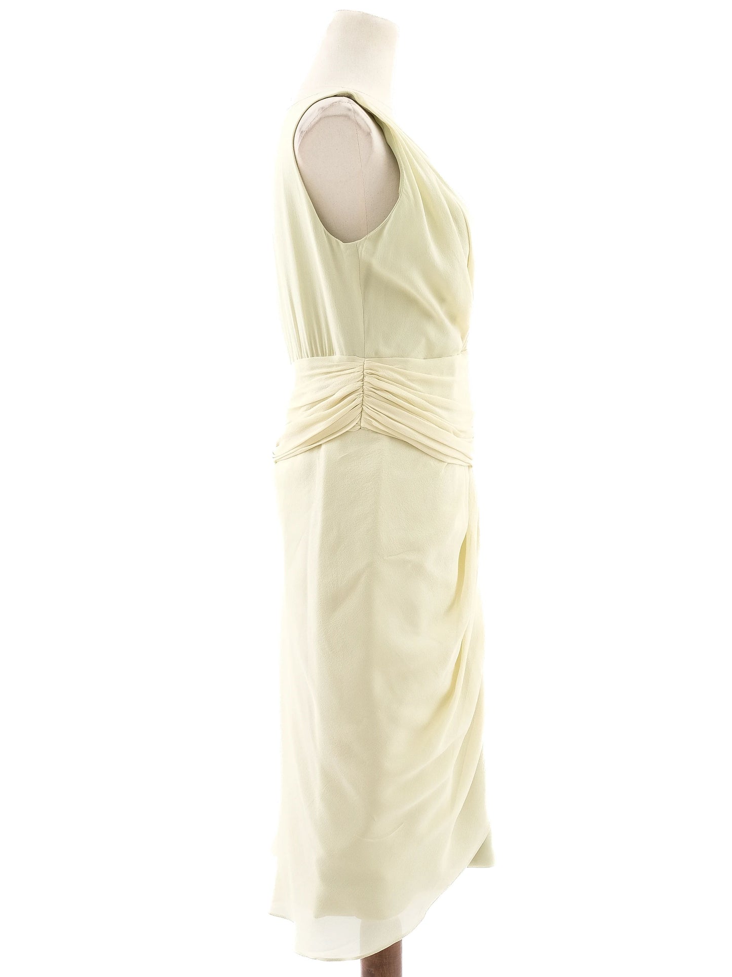 max mara green viscose sleeveless dress size xl - excellent condition