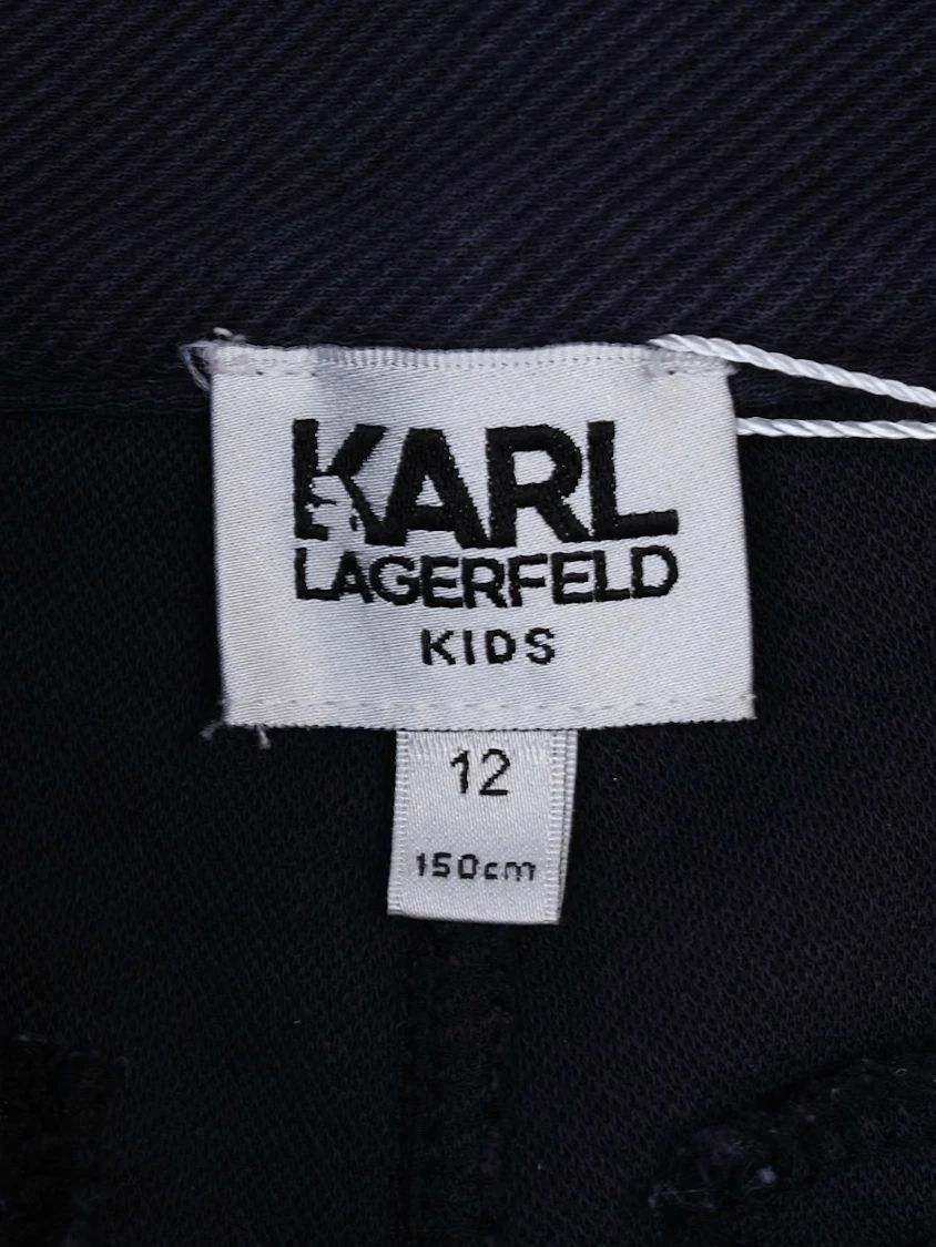 excellent karl lagerfeld kids blue sweatshirt & pants set size 12