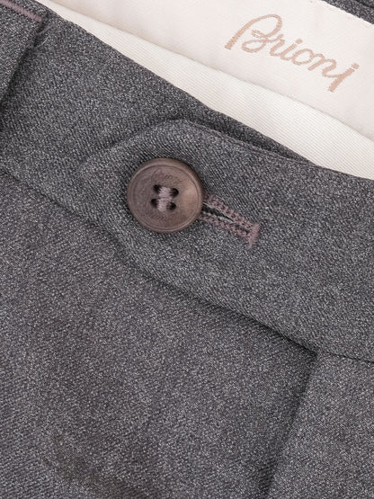 Excellent BRIONI Gray Wool Dress Pants Size M