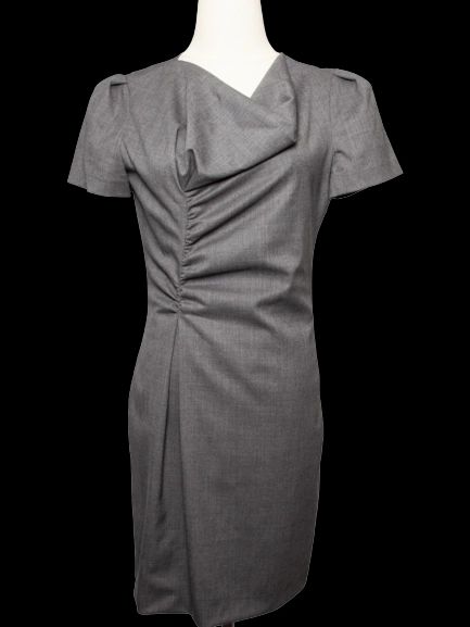 moschino gray cashmere wool dress size m - good condition