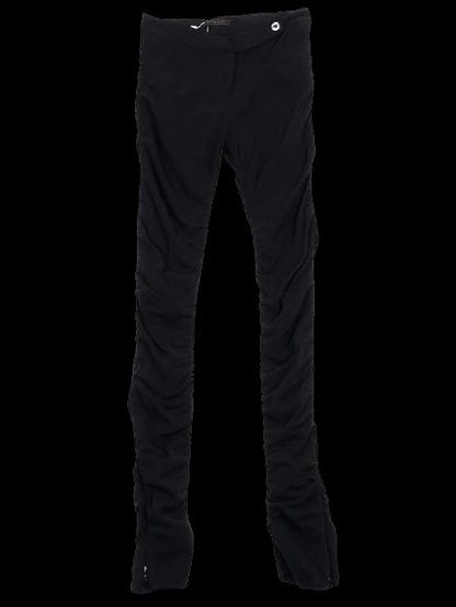 Excellent Pinko Black Ruched Pants Size XS Polyester Women's