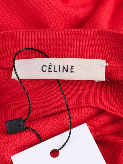 Excellent Celine Red Wool Sweater Size XS for Women