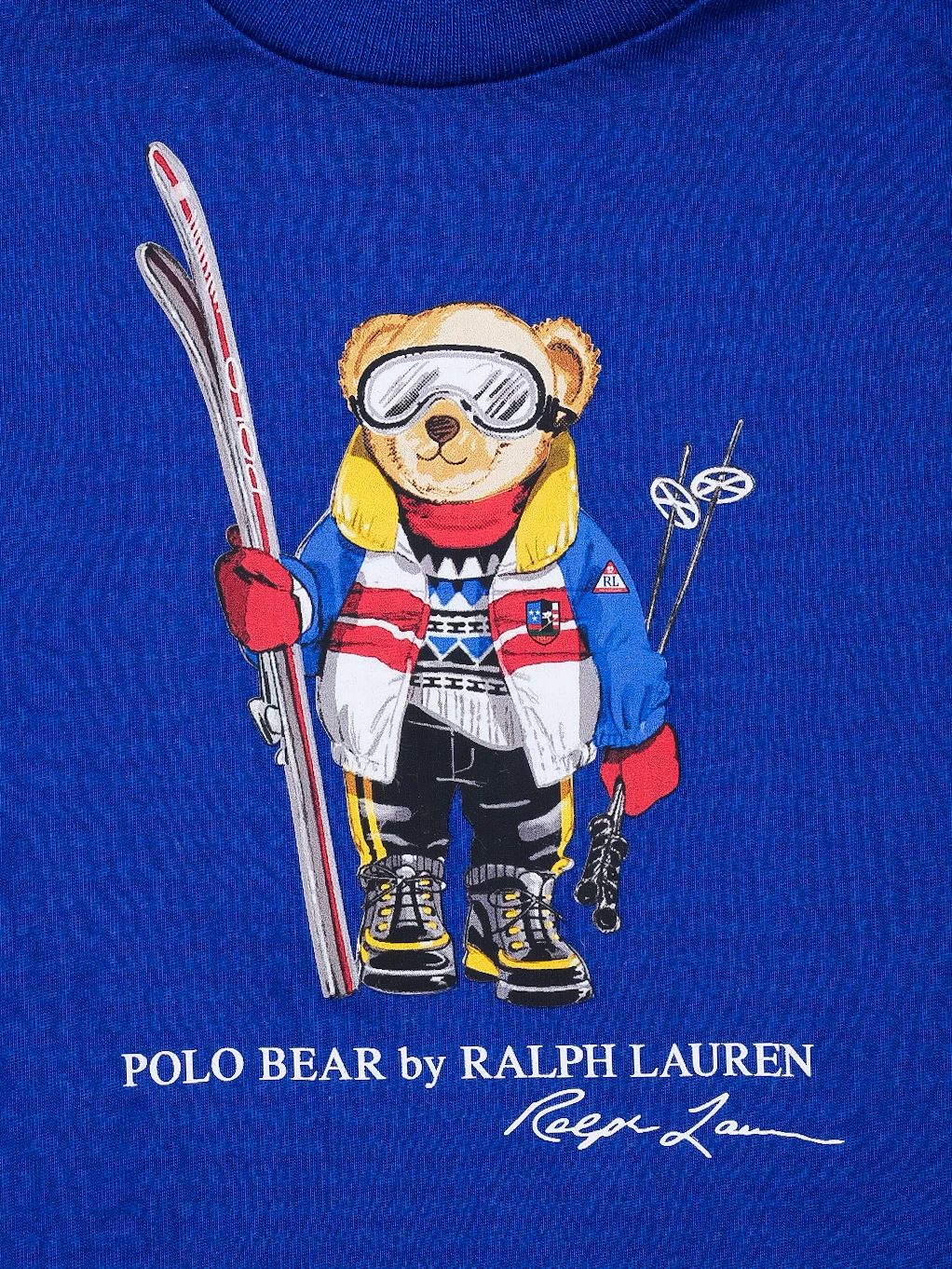 polo ralph lauren blue cotton long-sleeve shirt size 9 months