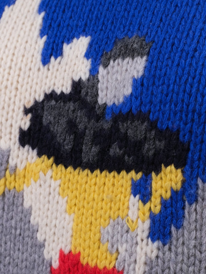 Excellent Bogner Women's Wool Sweater Size M Blue Mountain Design