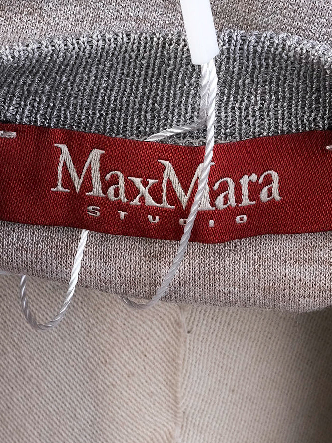 max mara gray womenõs knit top and pants set excellent condition