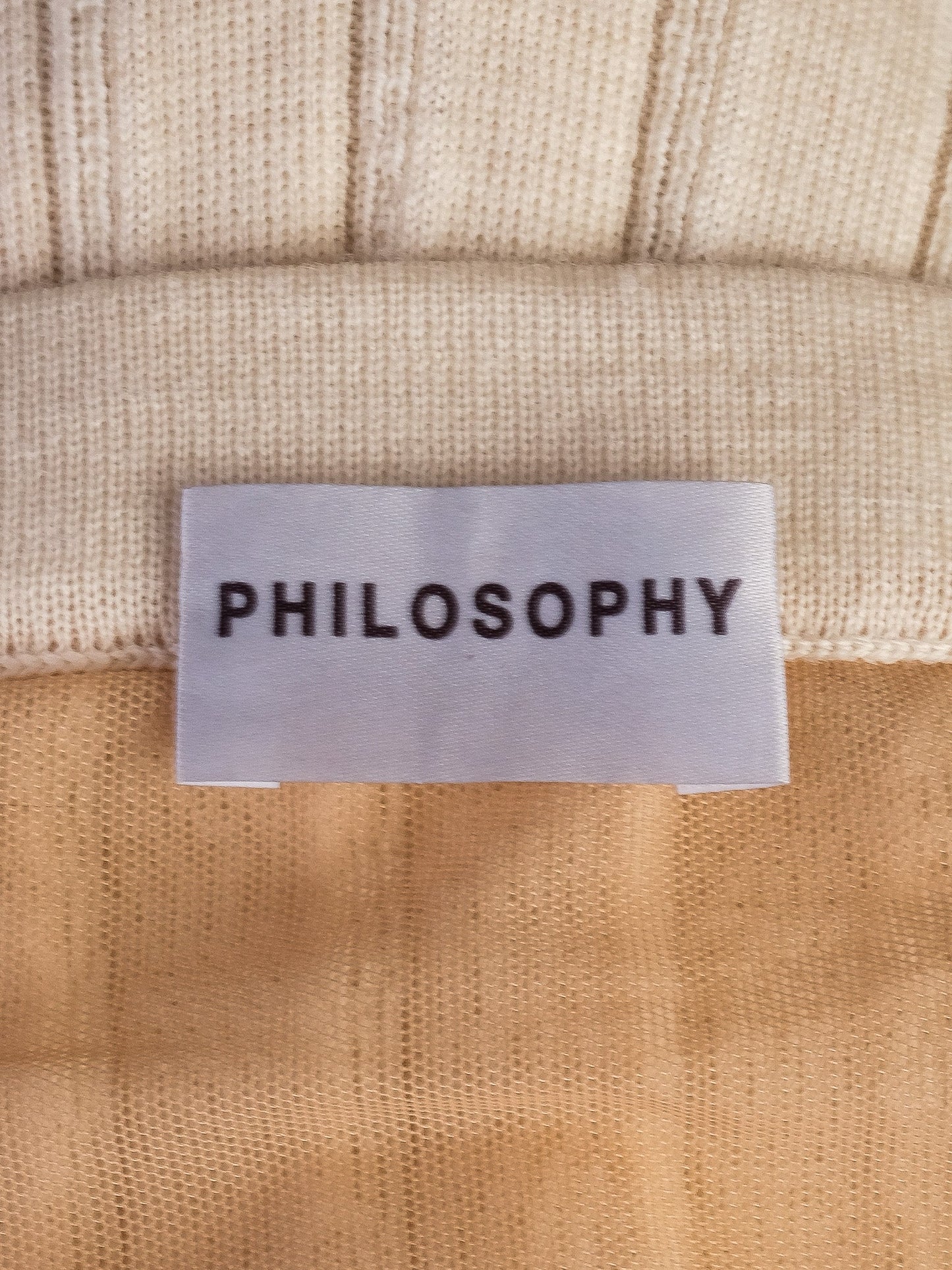 excellent philosophy di lorenzo serafini white wool cardigan set size s