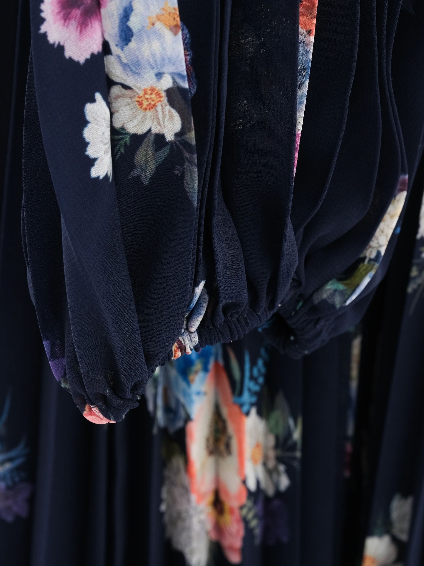 new zimmerman floral maxi dress blue polyester size l