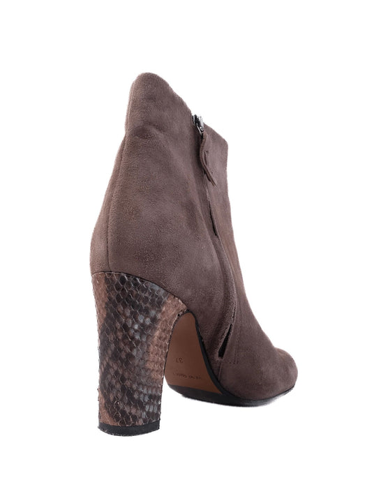 Average Marella Orange Genuine Suede Ankle Boots Size 37