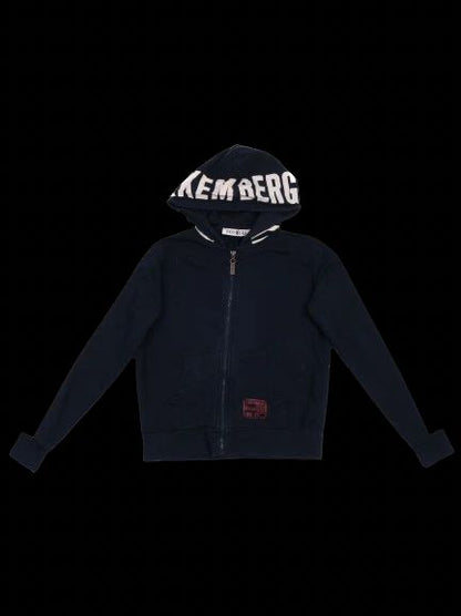 Excellent Bikkembergs Navy Blue Hoodie for Kids Size 10