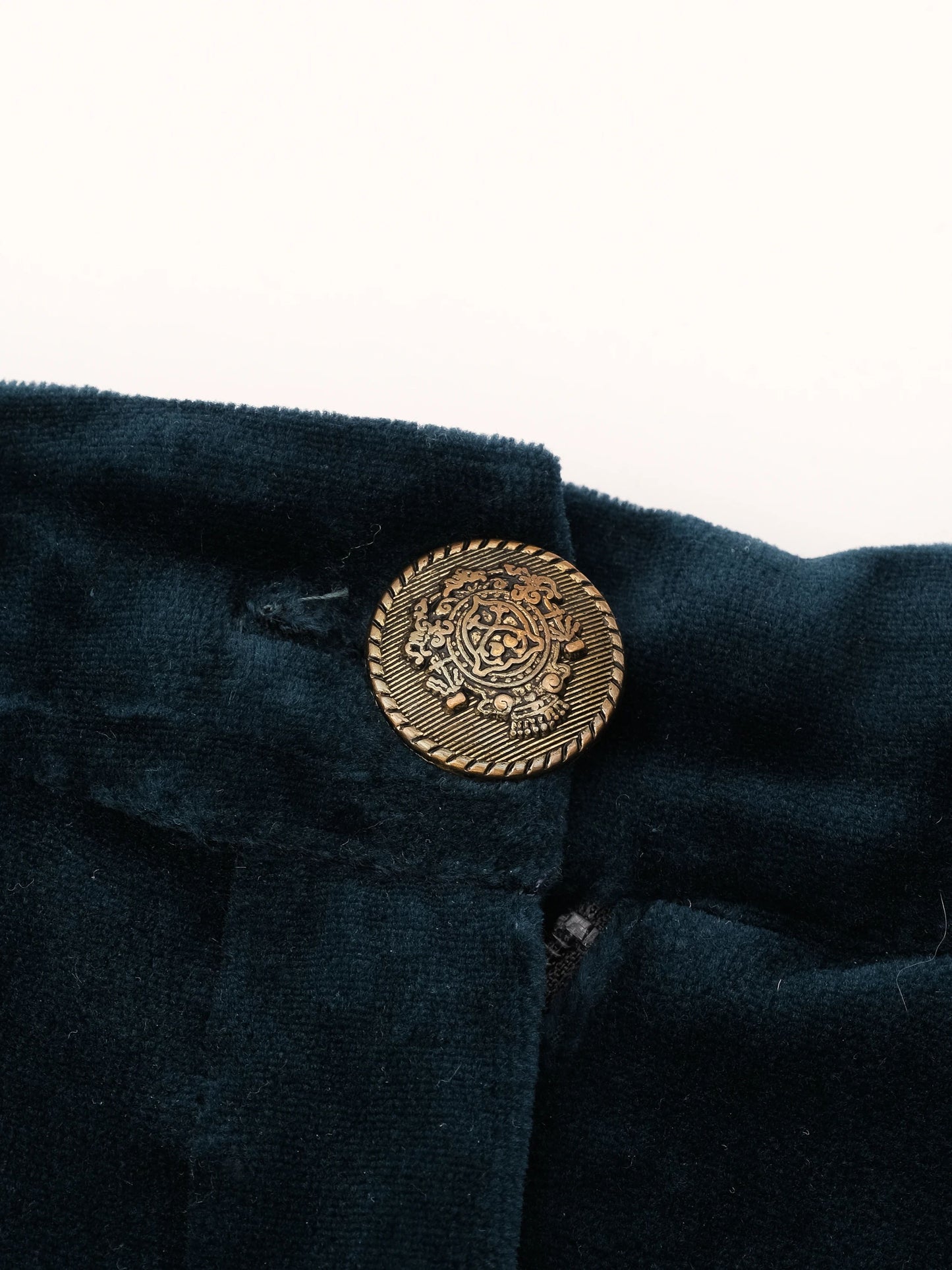 excellent marella green velvet pants size s women's