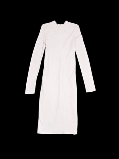 Excellent Givenchy White Long-Sleeved Dress Size S Viscose