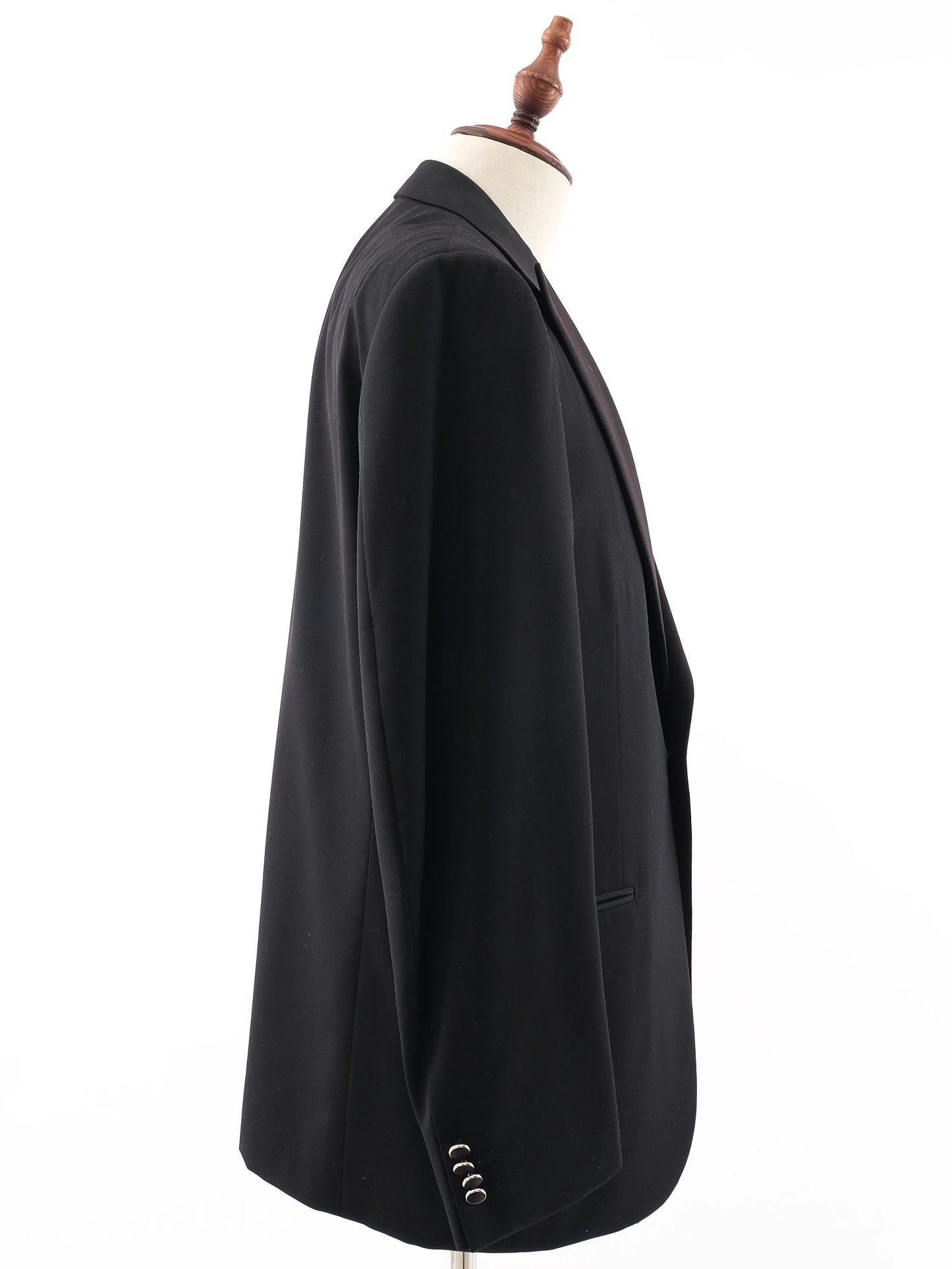 perfect ermenegildo zegna black wool suit size xl for men