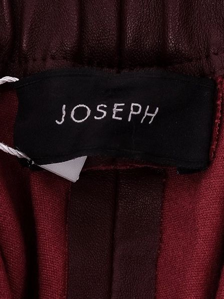 average condition joseph maroon leather leggings size s