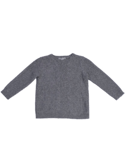 Perfect Bonpoint Gray Cashmere Sweater for Kids Size 4