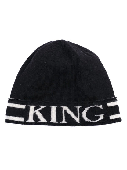 Excellent Dolce Gabbana Kids Black Knit Beanie Hat Size M