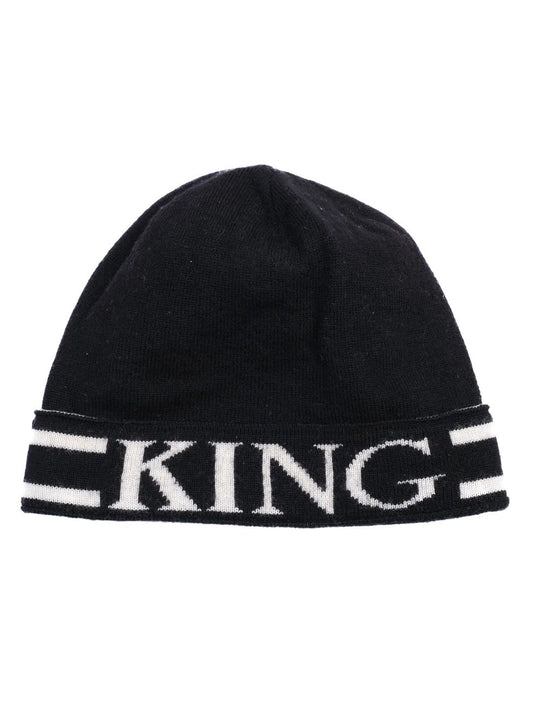 Excellent Dolce Gabbana Kids Black Knit Beanie Hat Size M