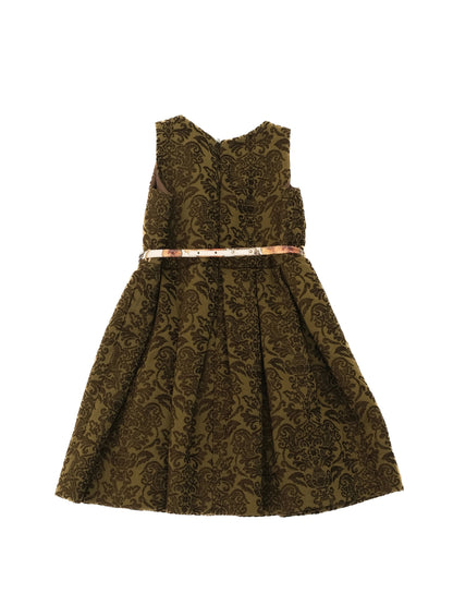 NEW Monnalisa Green Floral Dress Size 5 for Kids