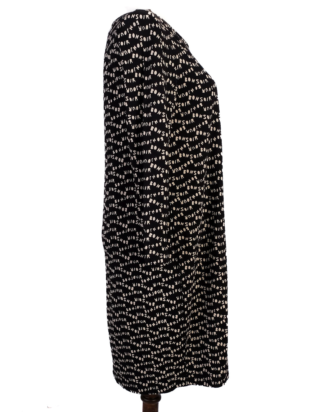 weekend maxmara black patterned dress size m excellent condition