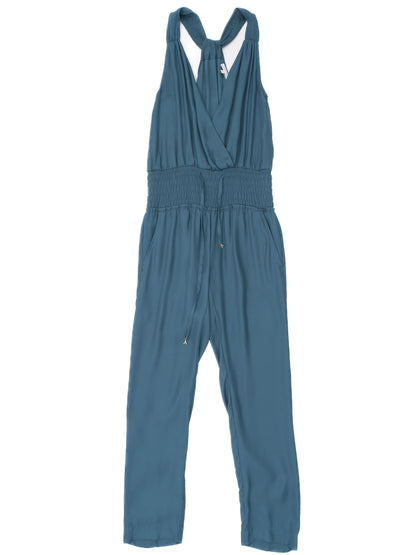 Excellent Patrizia Pepe Green Halter Neck Jumpsuit Size 40 M