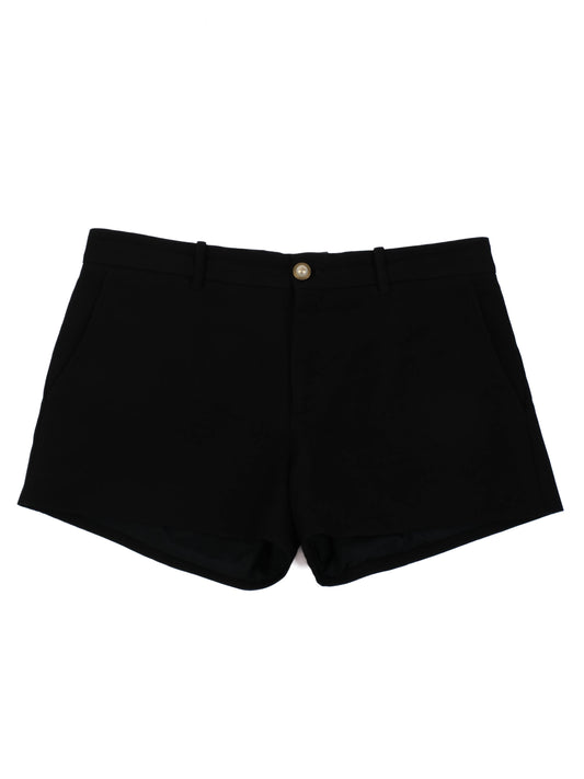 Excellent Gucci Black Wool Shorts for Women Made in Italy
