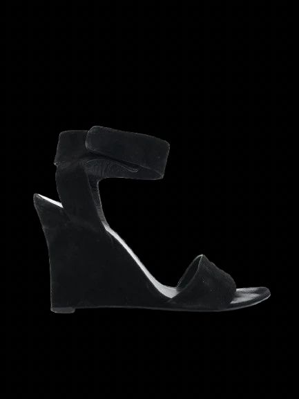 excellent celine black suede womenõs shoes size 37