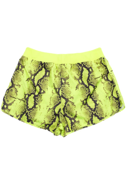 Excellent Off-White Women's Neon Snakeskin Shorts Size S