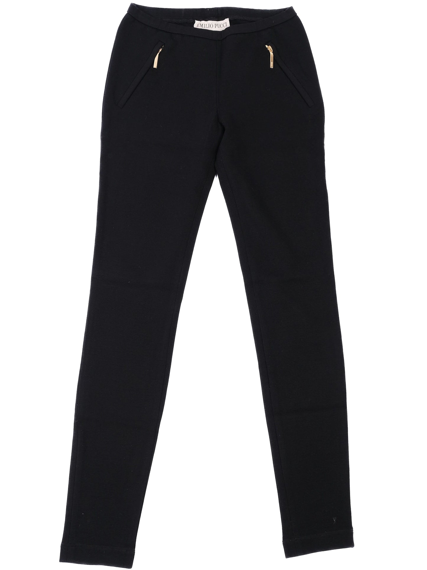 emilio pucci black viscose womens pants excellent condition