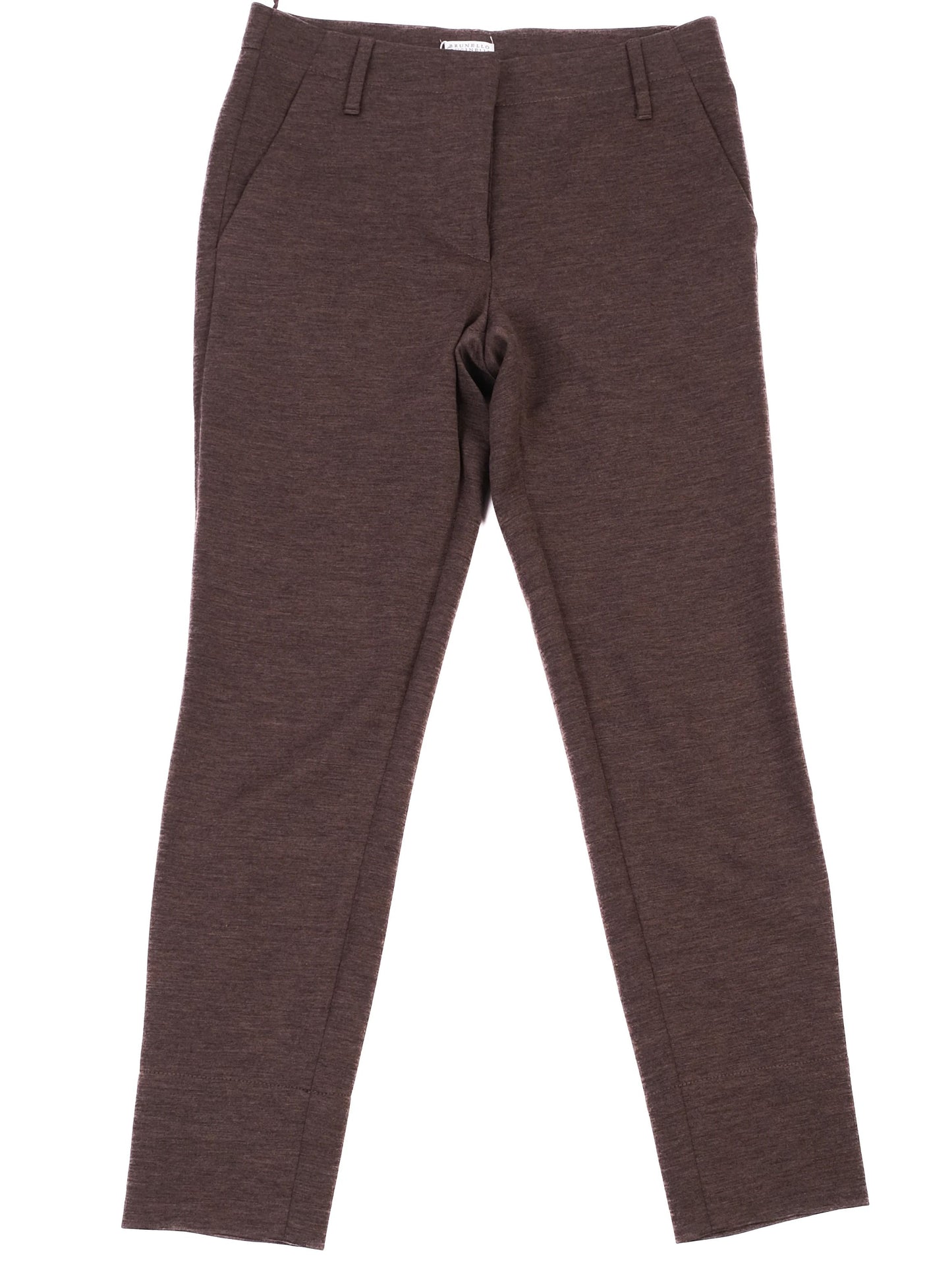 excellent brunello cucinelli orange wool pants size s