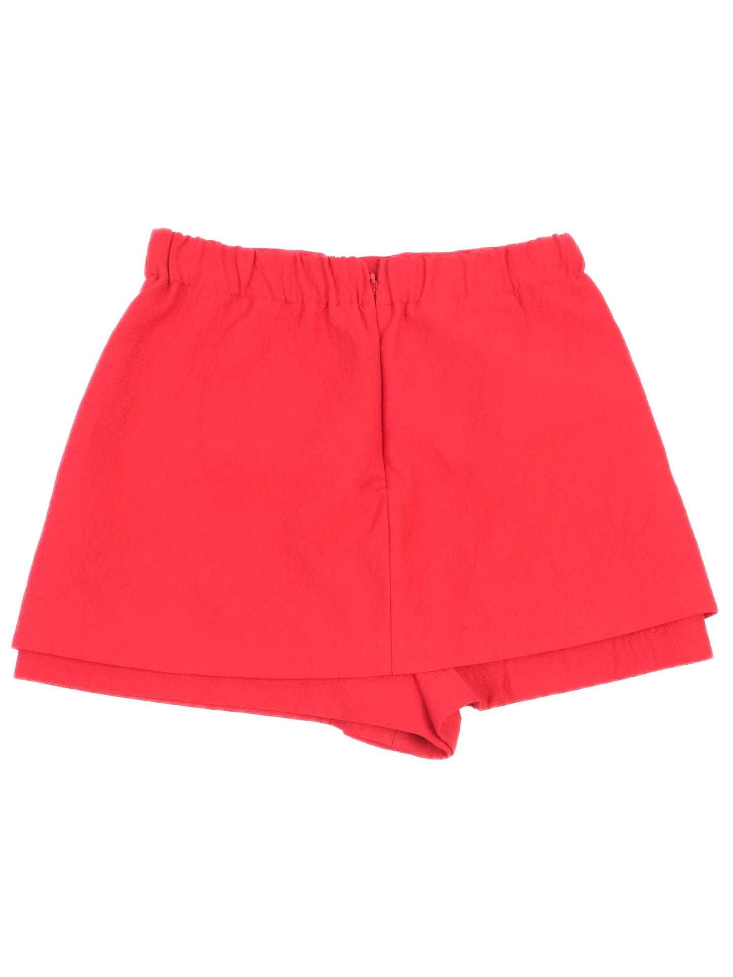 excellent maje red nylon shorts size 36 women with pocketed design