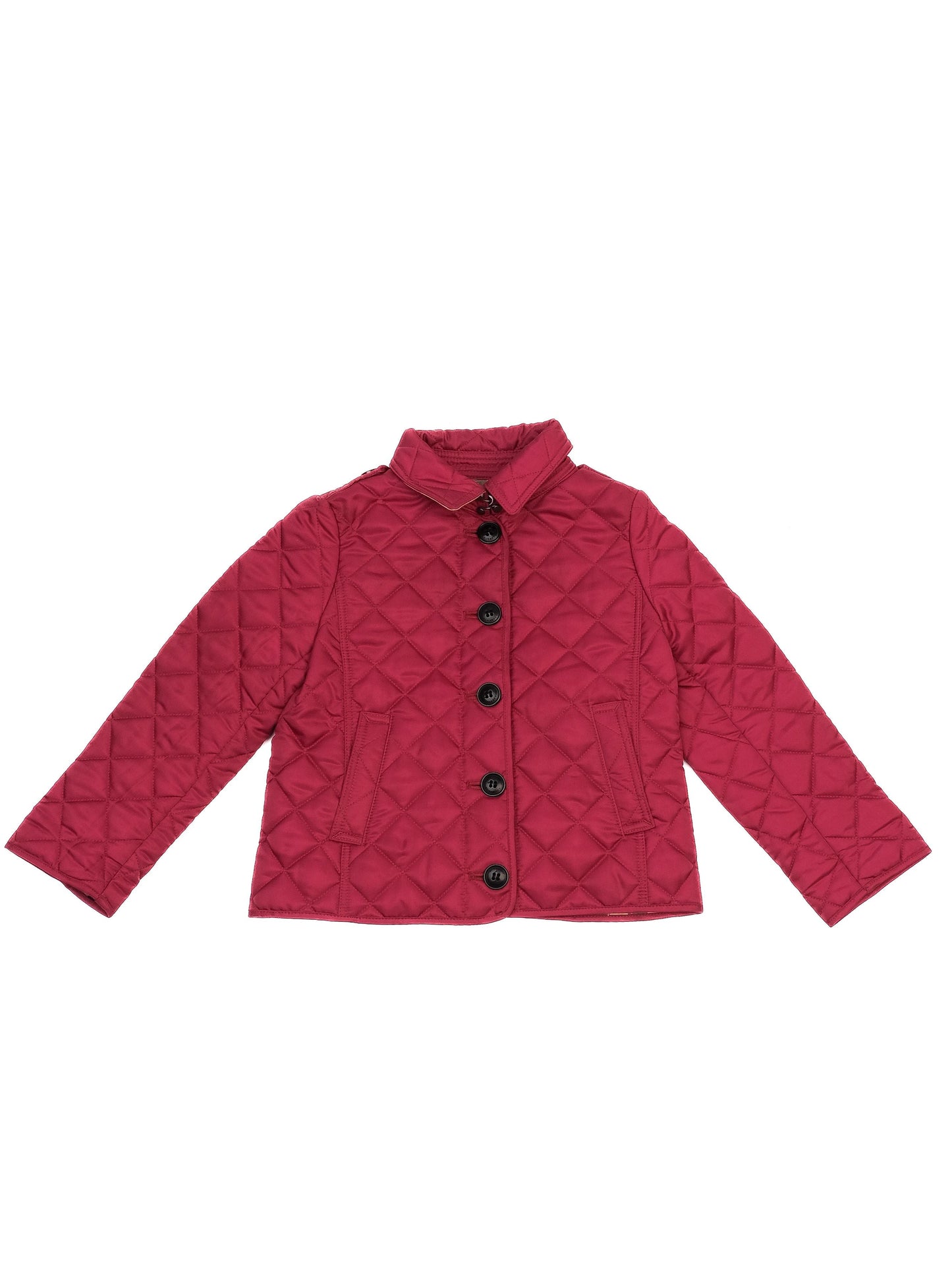 good burberry pink quilted jacket for kids size 4