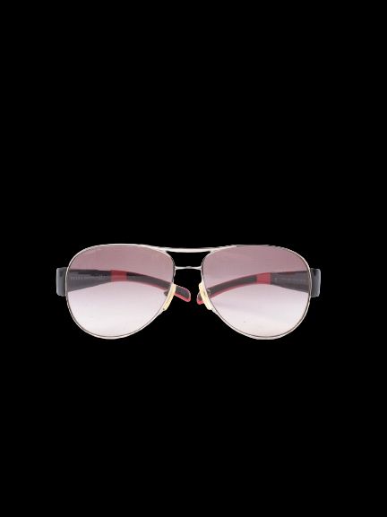 Excellent Prada Sunglasses Black Red Acetate Men’s Tinted Lenses