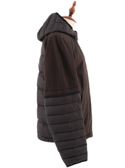 Excellent Hugo Boss Blue Hooded Jacket Size L Winter Outerwear