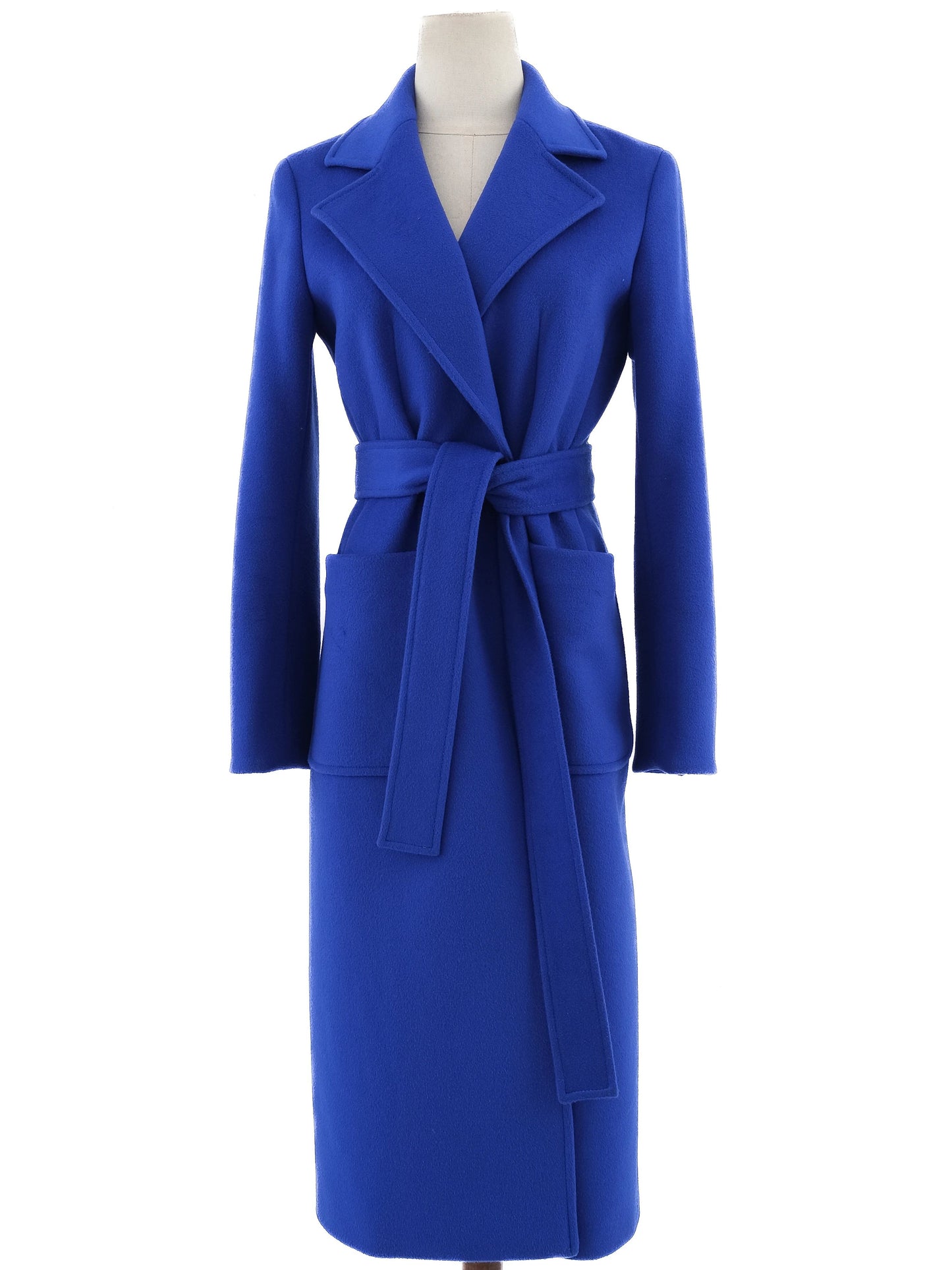 maxco women's blue wool coat xxs perfect condition