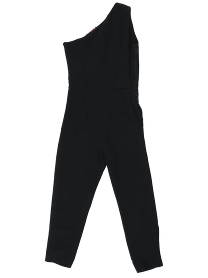 Stella McCartney Black Asymmetrical One-Shoulder Jumpsuit Size S