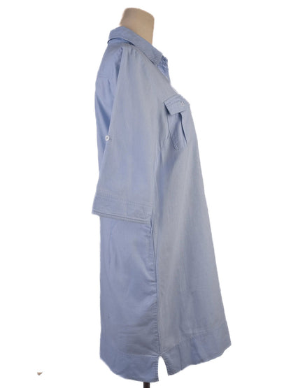 Average Burberry London Light Blue Shirt Dress Size S