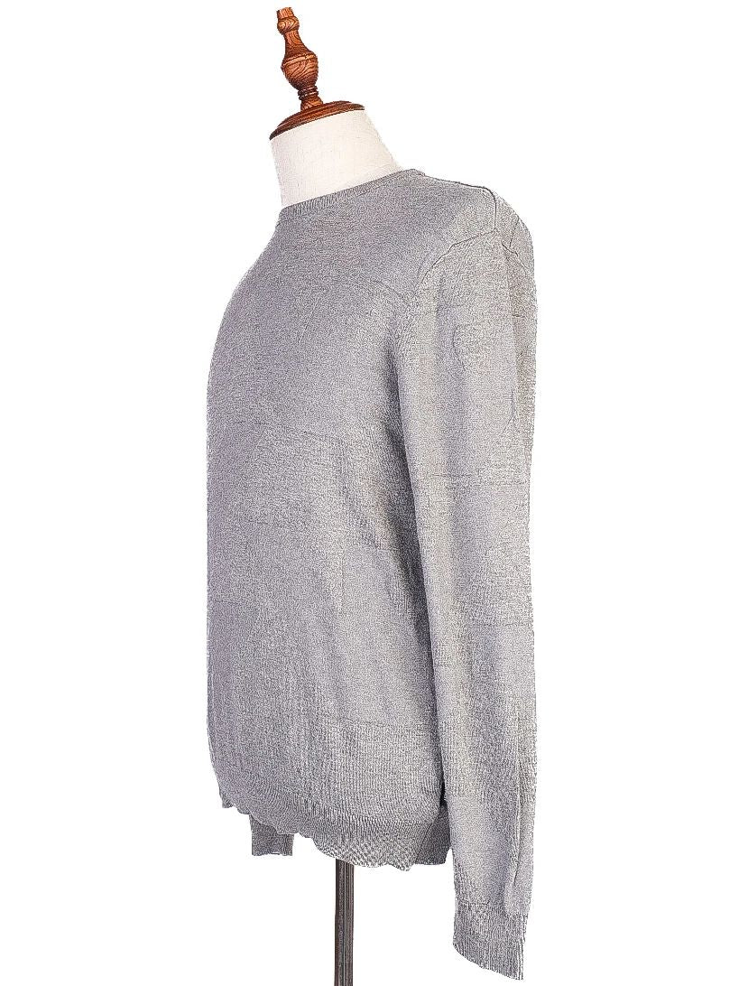 excellent armani jeans light gray sweater size m viscose long sleeve