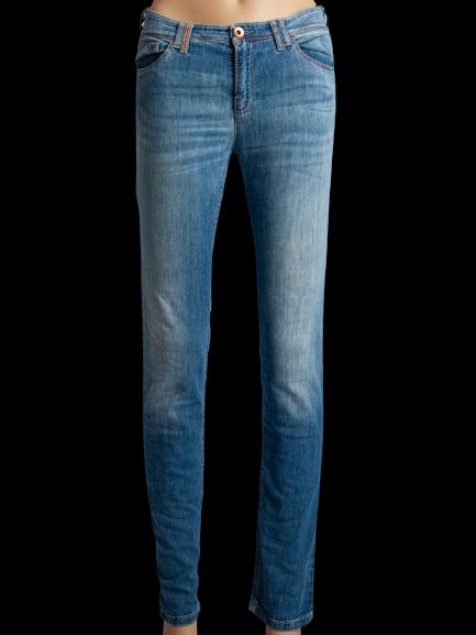 Average Armani Jeans Blue Cotton Denim Size M Women's