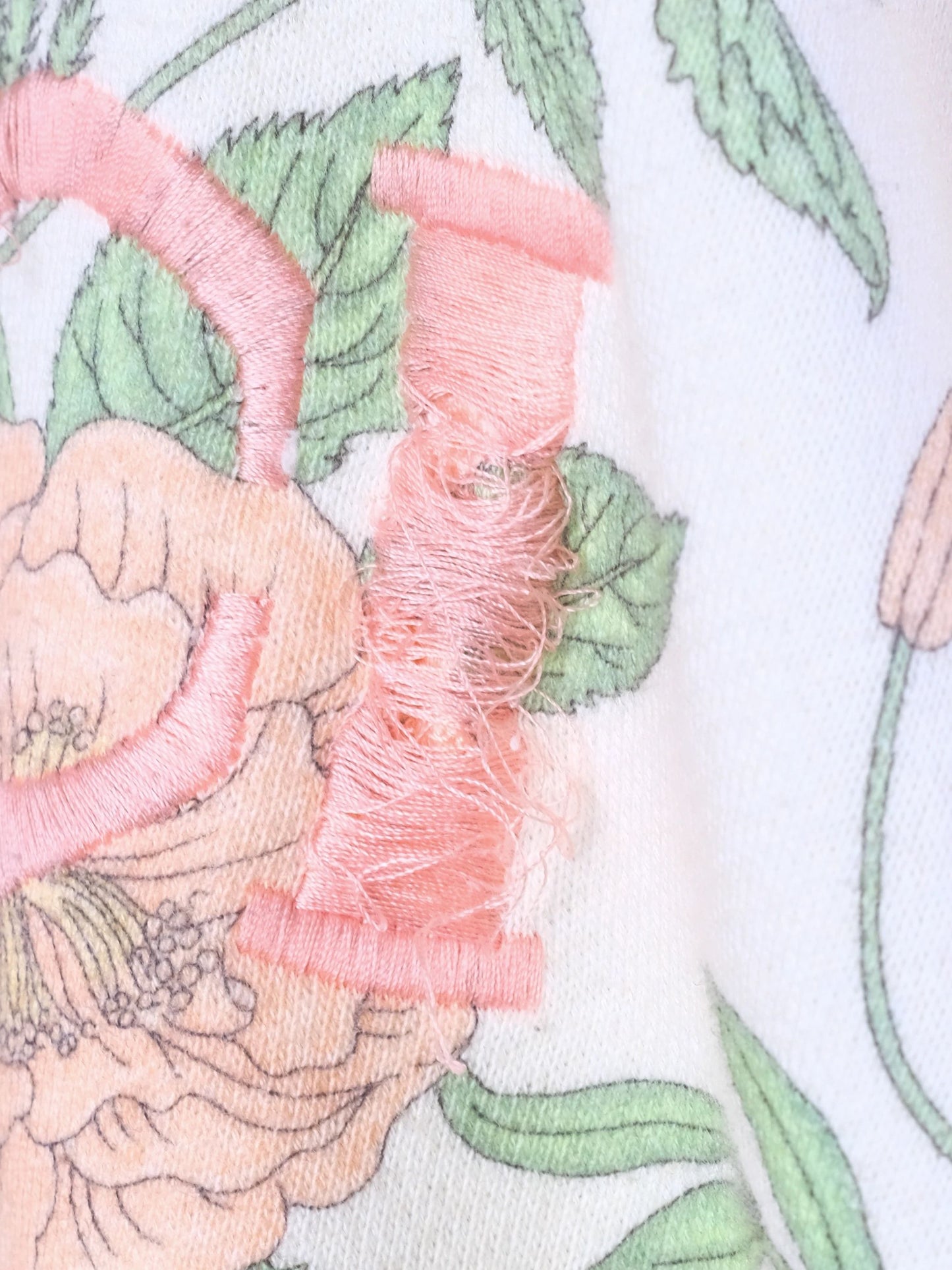 excellent gucci floral sweatshirt cream floral print women's m