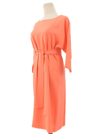 Excellent Diane von Furstenberg Orange Silk Dress Size M