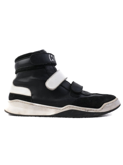 Excellent Dior Black Leather High-Top Sneakers Size 34 for Kids