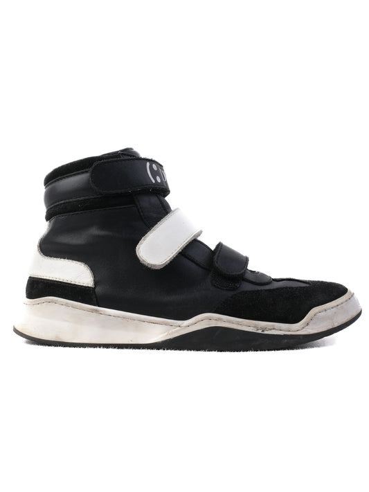 Excellent Dior Black Leather High-Top Sneakers Size 34 for Kids