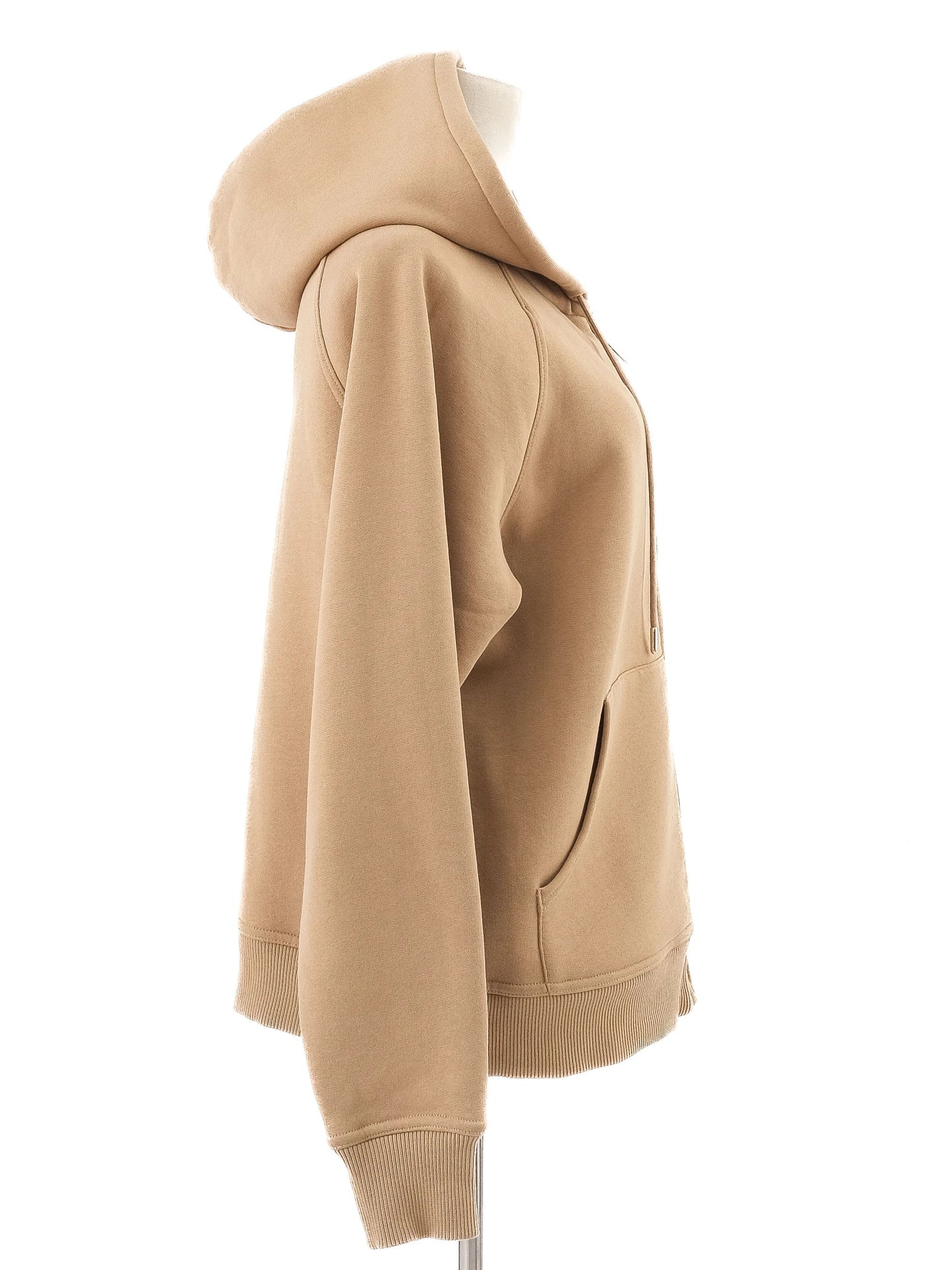 burberry orange zip-up hoodie l excellent condition women
