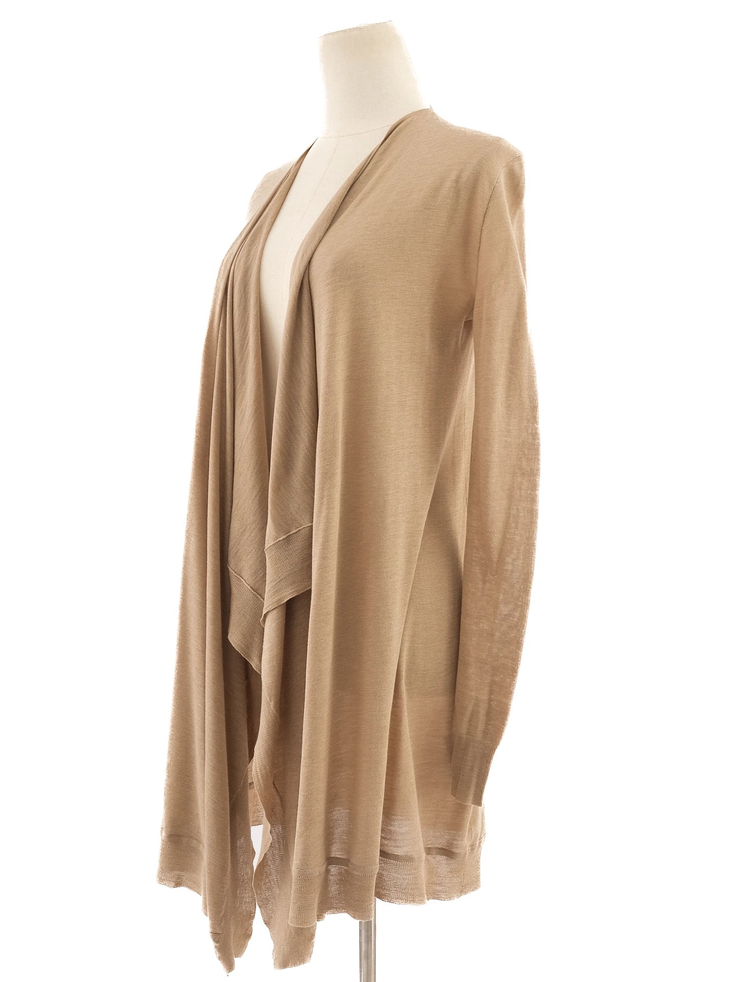 excellent ralph lauren women's orange silk cardigan size m