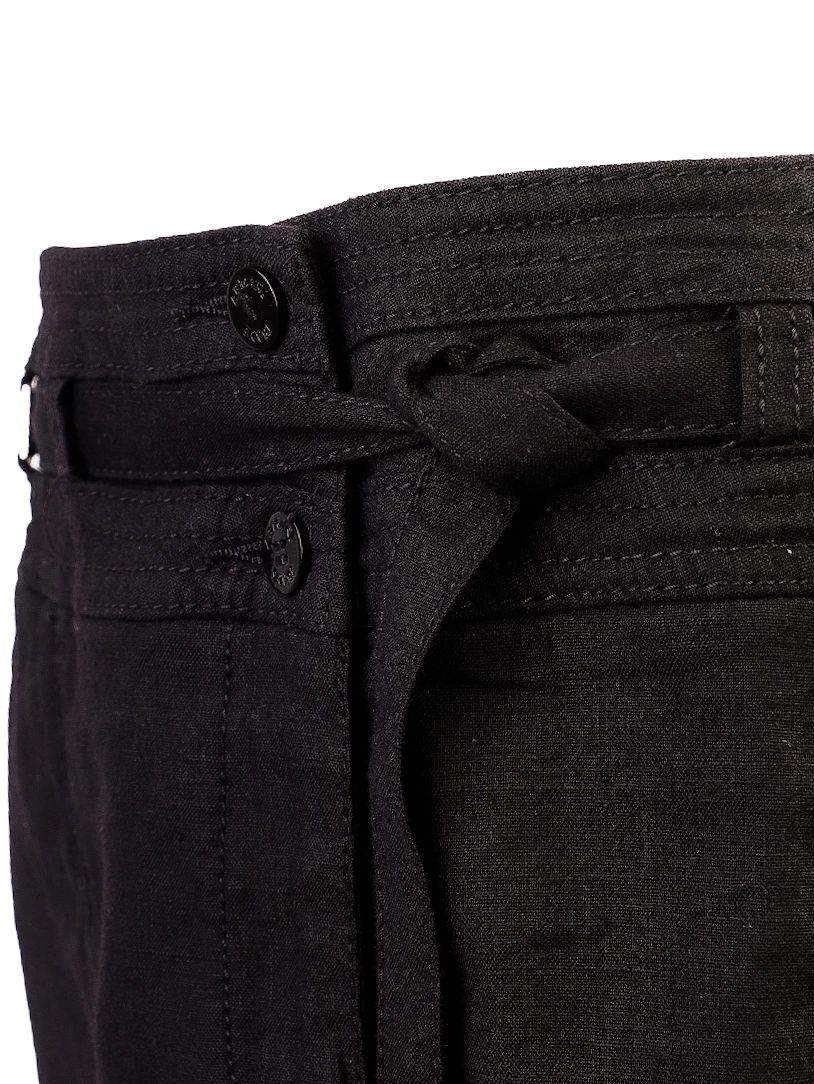 excellent armani jeans black viscose skirt with belt size n/a