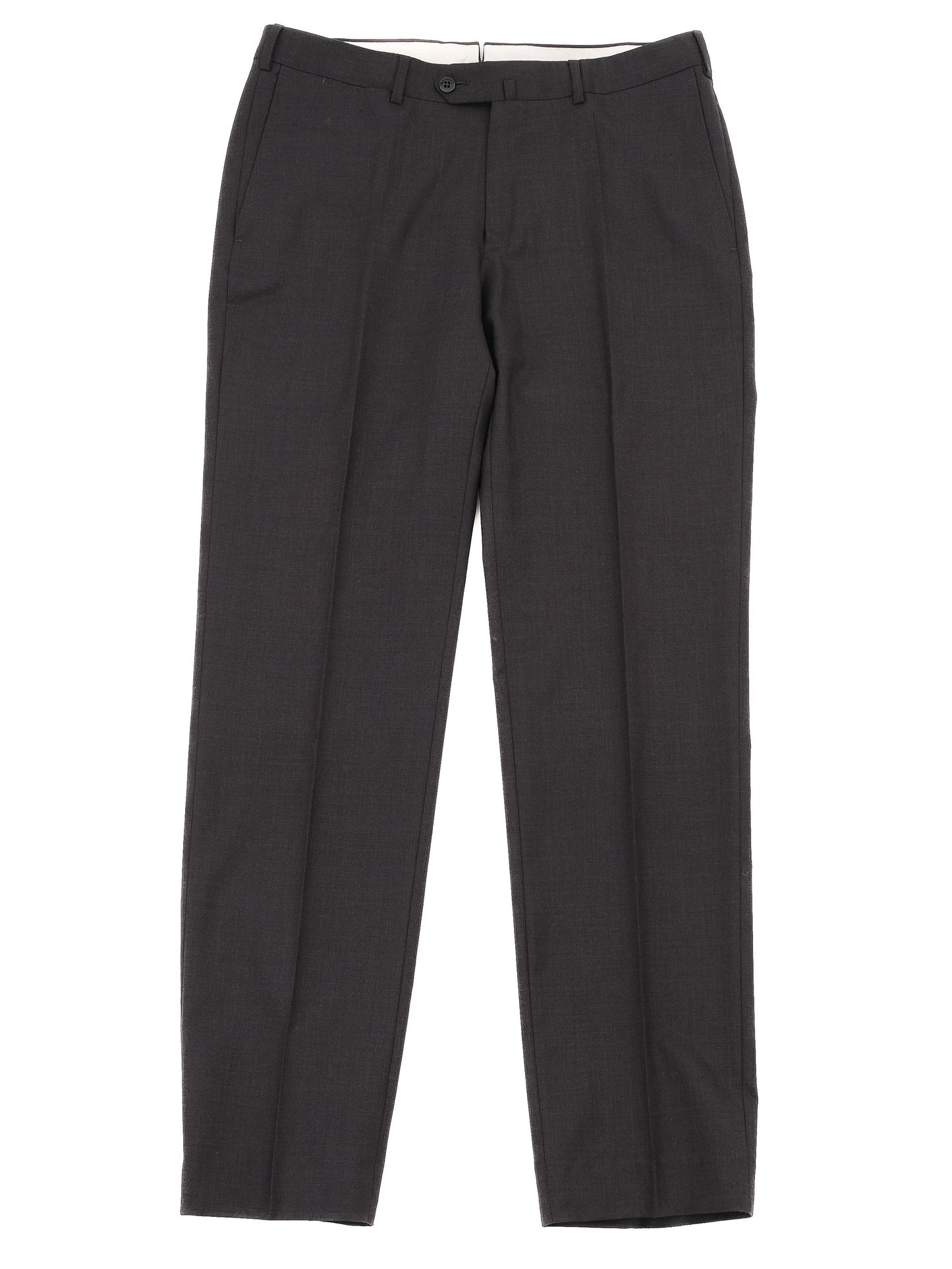 excellent ermenegildo zegna gray wool trousers size m