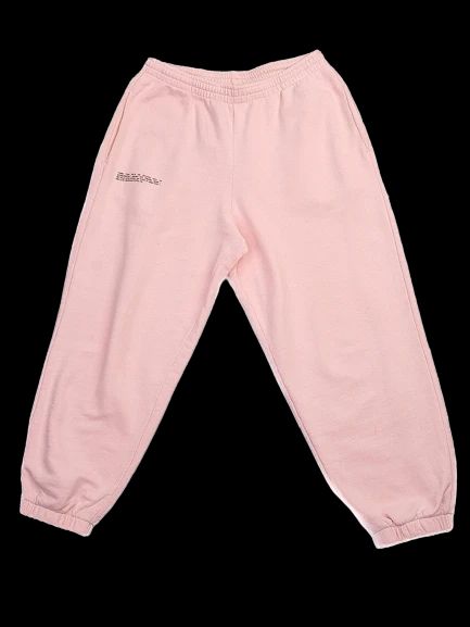 good pangaia pink cotton sweatpants for kids size 14