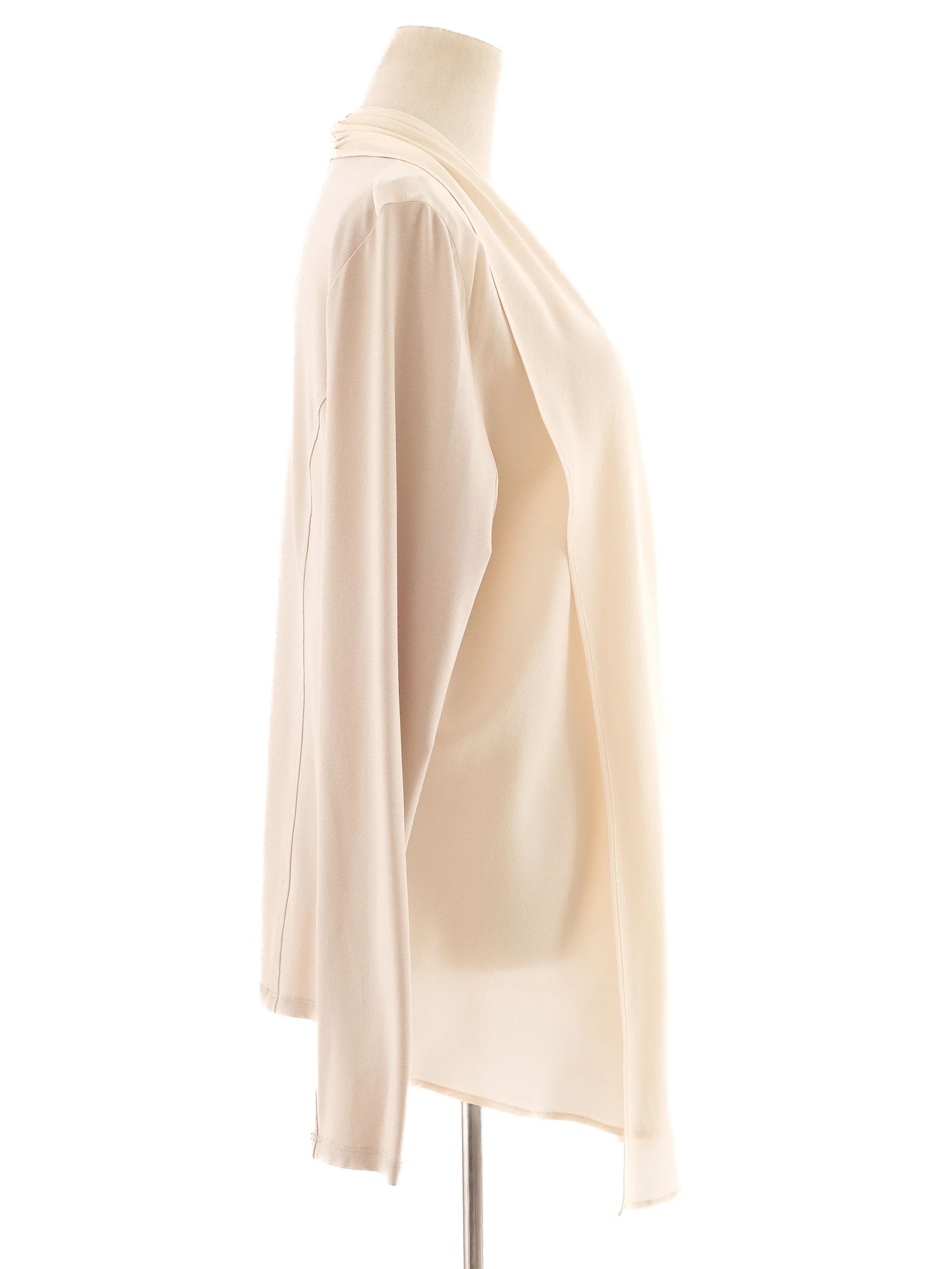 excellent marccain orange long-sleeved open-front cardigan women