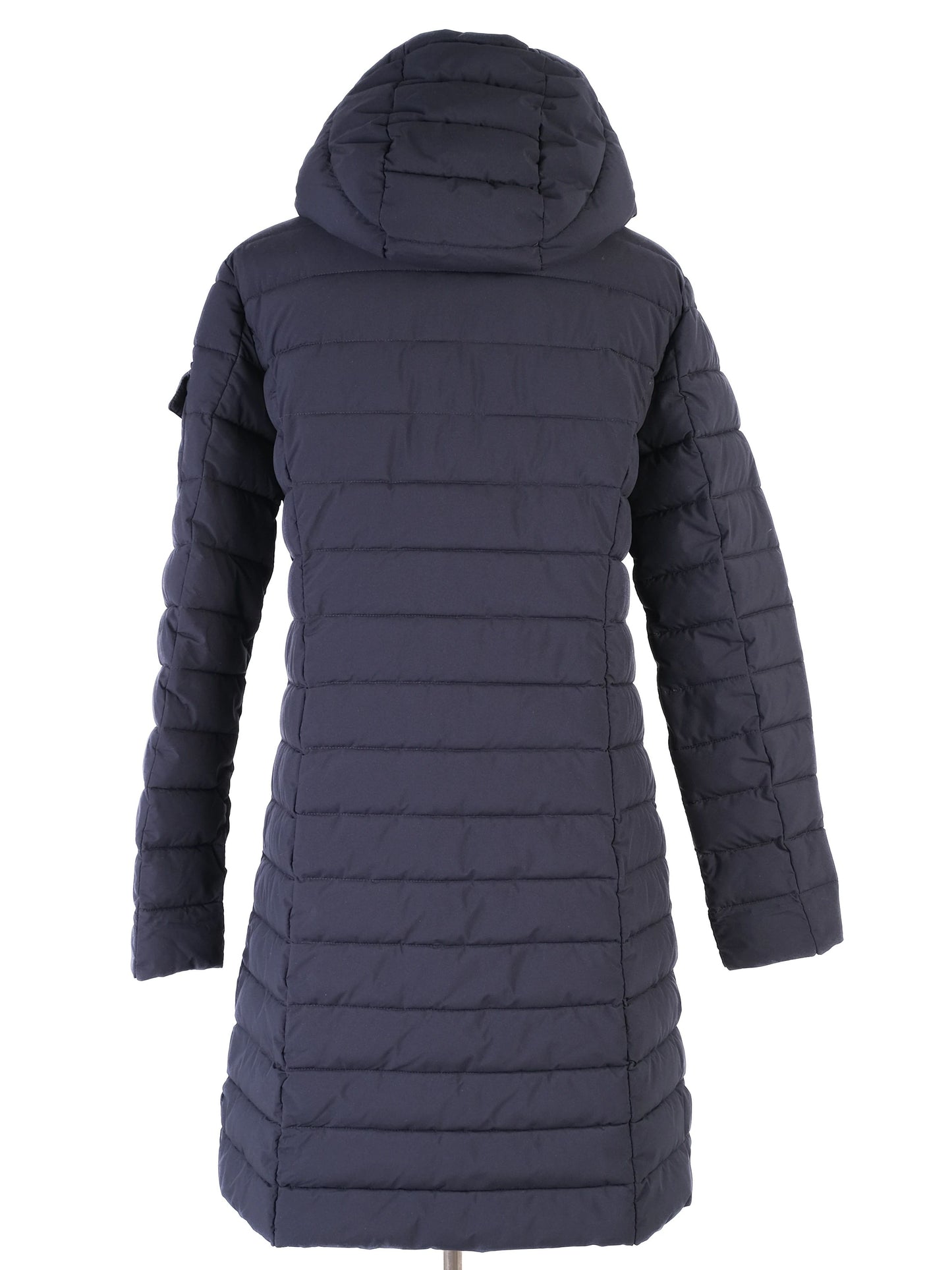 excellent ralph lauren blue quilted puffer coat size m