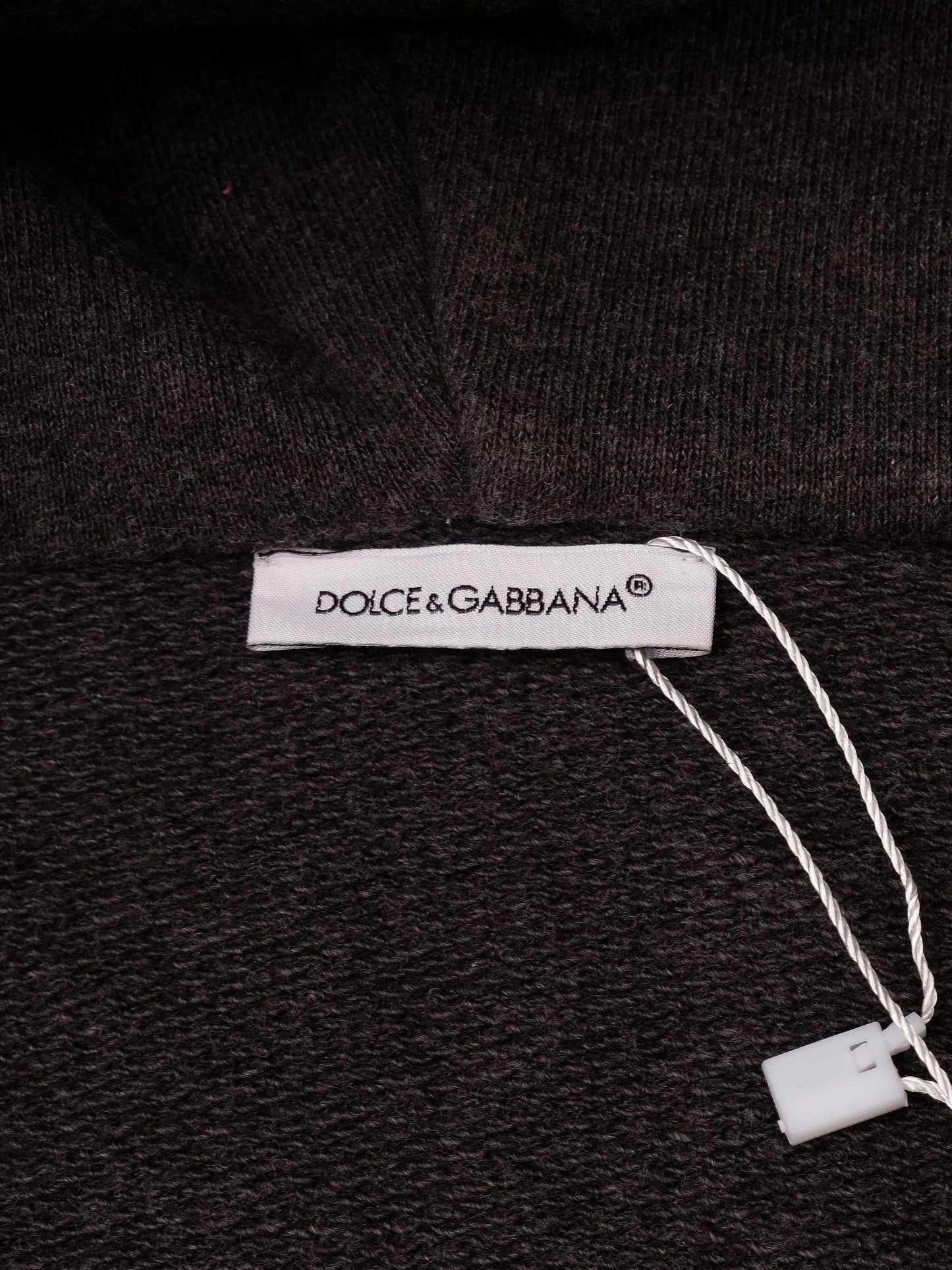 good dolce gabbana gray hoodie for kids size 3 with embroidered crowns